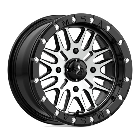 Cerchi in lega MSA MSA Offroad Wheels M37 BRUTE BEADLOCK cerchio 15x7 4x156 132 ET10, Nero lucido | race-shop.it