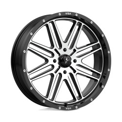 MSA Offroad Wheels M38 BRUTE cerchio 22x7 4x156 132 ET10, Nero lucido
