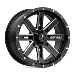MSA Offroad Wheels M41 BOXER cerchio 15x7 4x110 86 ET10, Nero lucido