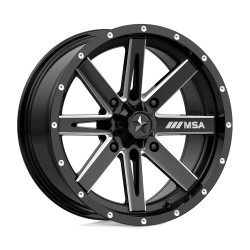 MSA Offroad Wheels M41 BOXER cerchio 16x7 4x137 112.1 ET10, Nero lucido