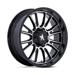 MSA Offroad Wheels M51 THUNDERLIPS cerchio 15x7 4x137/4x156 110.1 ET10, Nero lucido