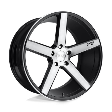 Cerchi in lega Niche Niche M124 MILAN cerchio 19x8.5 5x112 66.56 ET42, Nero lucido | race-shop.it