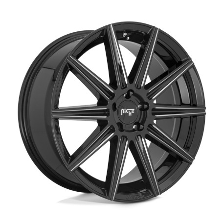 Cerchi in lega Niche Niche M243 TIFOSI cerchio 20x9 5x115 71.5 ET18, Nero lucido | race-shop.it