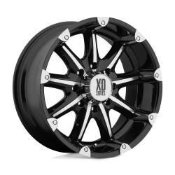XD 779 BADLANDS cerchio 18x9 6x139.7 106.1 ET-12, Nero lucido