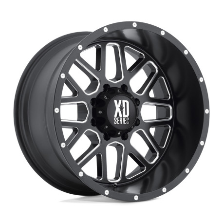 Cerchi in lega XD XD 820 GRENADE cerchio 20x9 8x180 124.2 ET18, Satin Nero | race-shop.it