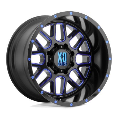 Cerchi in lega XD XD 820 GRENADE cerchio 18x9 5x127 78.1 ET-12, Satin Nero | race-shop.it