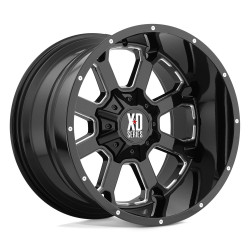 XD 825 BUCK 25 cerchio 20x9 5x150 110.1 ET25, Nero lucido