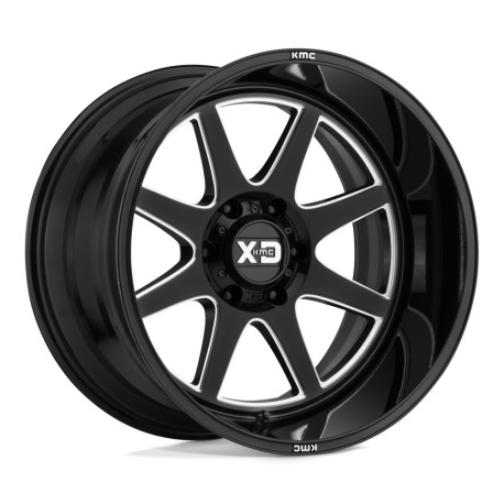 Cerchi in lega XD XD 844 PIKE cerchio 22x12 5x139.7 78.1 ET-44, Nero lucido | race-shop.it