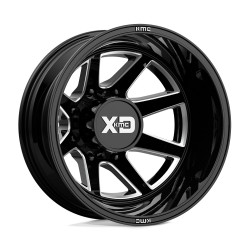 XD 845 PIKE DUALLY cerchio 20x8.25 8x210 154.3 ET-195, Nero lucido