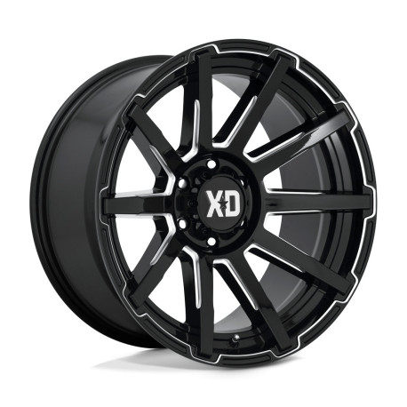 Cerchi in lega XD XD 847 OUTBREAK cerchio 22x10 6x139.7 106.1 ET12, Nero lucido | race-shop.it