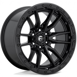 Fuel D844 REBEL cerchio 17x9 6x139.7 106.1 ET-12, Nero