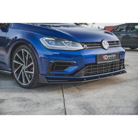 Body kit e accessori visivi MAXTON DESIGN Racing Durability splitter anteriore per VW Golf 7 R / R-Line Facelift, V2 | race-shop.it