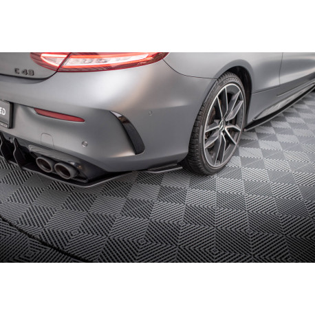 Body kit e accessori visivi MAXTON DESIGN Street Pro splitter laterali posteriori + alette per Mercedes-AMG C43 Coupe C205 Facelift | race-shop.it
