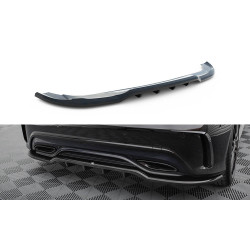 MAXTON DESIGN splitter posteriore centrale per Mercedes-Benz A AMG-Line W176 Facelif (con barre verticali), nero lucido