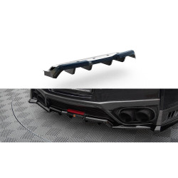 Splitter posteriore centrale (con strisce verticali) Nissan GTR R35 Facelift