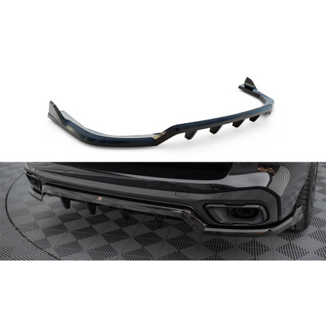Body kit e accessori visivi MAXTON DESIGN splitter posteriore centrale per BMW X5 M-Pack G05 (con barre verticali), nero lucido | race-shop.it