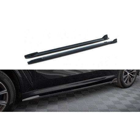 Body kit e accessori visivi MAXTON DESIGN diffusori minigonne per BMW X5 M-Pack G05, nero lucido, V2 | race-shop.it