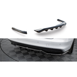 Splitter posteriore centrale (con strisce verticali) Audi A4 Competition B8 Facelift