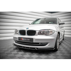 MAXTON DESIGN splitter anteriore per BMW 1 E81 Facelift, nero lucido, V3