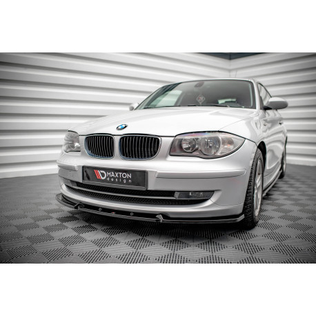 Body kit e accessori visivi MAXTON DESIGN splitter anteriore per BMW 1 E81 Facelift, nero lucido, V3 | race-shop.it