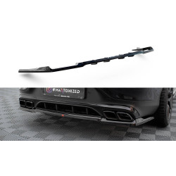 Splitter posteriore centrale (con strisce verticali) Mercedes-AMG GLC 63 Coupe C253 Facelift