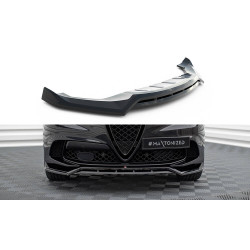 MAXTON DESIGN splitter anteriore per Alfa Romeo Stelvio Quadrifoglio Mk1, nero lucido
