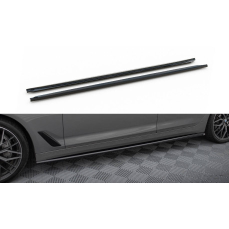 Body kit e accessori visivi MAXTON DESIGN diffusori minigonne per BMW 5 G30 / G31 Facelift, nero lucido | race-shop.it