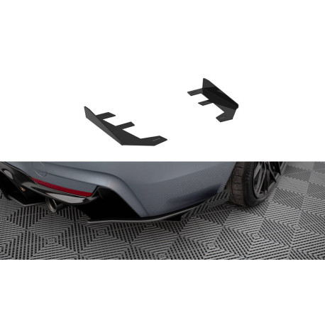 Body kit e accessori visivi MAXTON DESIGN alette laterali posteriori per BMW 435i Coupe M-Pack F32, nero lucido | race-shop.it