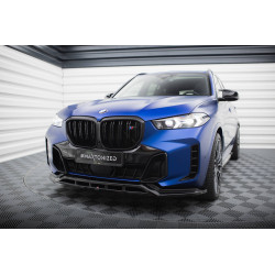 MAXTON DESIGN splitter anteriore per BMW X5 M-Pack G05 Facelift, nero lucido, V1