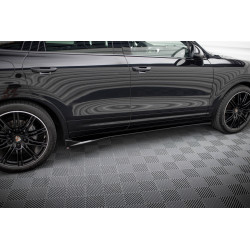 MAXTON DESIGN diffusori minigonne per Porsche Cayenne Mk2 Facelift, nero lucido