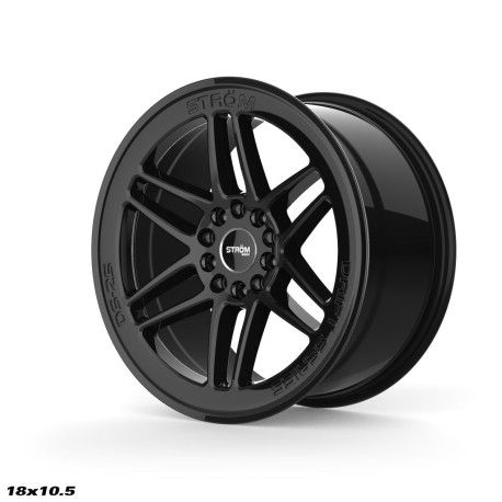 ALU disky STROM STROM DS-25 cerchio 18x10.5 5x114/120 72.6 ET30, Nero lucido | race-shop.it