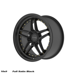 STROM DS-05 cerchio 18x9.5 5x114 73.1 ET15, Full Satin Nero