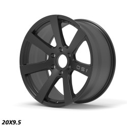 STROM OS1 cerchio 20x9.5 6x139.7 106.1 ET15, Full Satin Nero