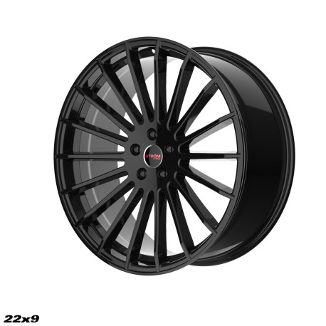 ALU disky STROM STROM STR4 cerchio 22x9 5x112 73.1 ET30, Nero lucido | race-shop.it