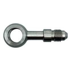 Banjo bolt end (long), for AN4 hose straight, 11,2mm (bolts M12x1), stainless steel