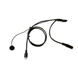 ZeroNoise FULL FACE CONNETTORE USB-C PER TRAINER PIT-LINK con connettore stereo da 3,5mm