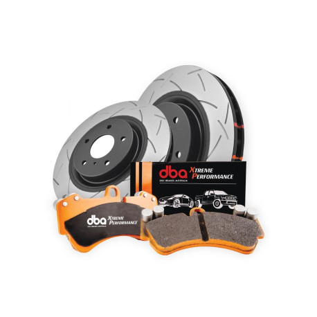 Dischi freno DBA DBA Brake Kit 4000 Series T3 Slotted & Xtreme Performance Brake Pads DBA42832S-2186XP | race-shop.it