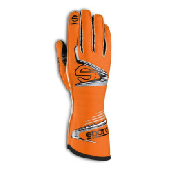 Race gloves Sparco Arrow with FIA (outside stitching) orange/black