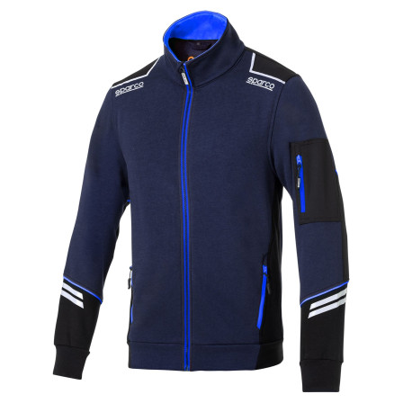 Felpe con cappuccio e giacche SPARCO ALABAMA TECH FULL ZIP - blu | race-shop.it
