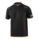 T-shirt da uomo SPARCO Teamwork, nero/arancione