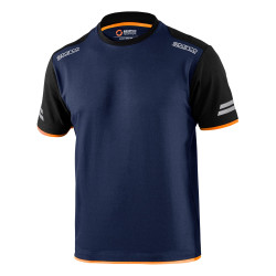 T-shirt da uomo SPARCO Teamwork, blu/arancione