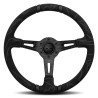 3 volante a raggi MOMO ULTRA Nero 350mm, alcantara, Black Edition