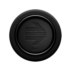 MOMO ARROW pulsante centrale, pelle nera 2CC BB