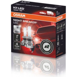 Osram Lampade LED NIGHT BREAKER H7 GEN2 PRO - omologato per strada (2 pezzi)