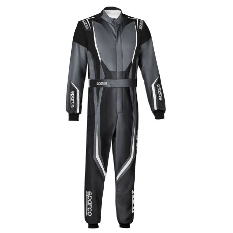 Tute Tuta da corsa per bambini omologata FIA SPARCO PRIME-K ADVANCED, grigio/nero | race-shop.it
