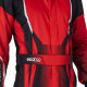 Tute Tuta da corsa per bambini omologata FIA SPARCO PRIME-K ADVANCED, rosso/nero | race-shop.it