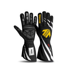 Race gloves MOMO CORSA PRO with FIA homologation (external stitching) black