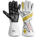 Guanti Guanti da gara omologati FIA MOMO PERFORMANCE (cuciture esterne), bianco | race-shop.it