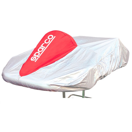 Tende di servizio e coperture SPARCO Kart Cover silver/red | race-shop.it