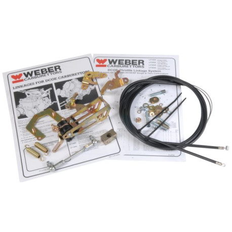 Parti di ricambio Weber WEBER DCOE single cable throttle linkage set for bottom mount LP3000 | race-shop.it